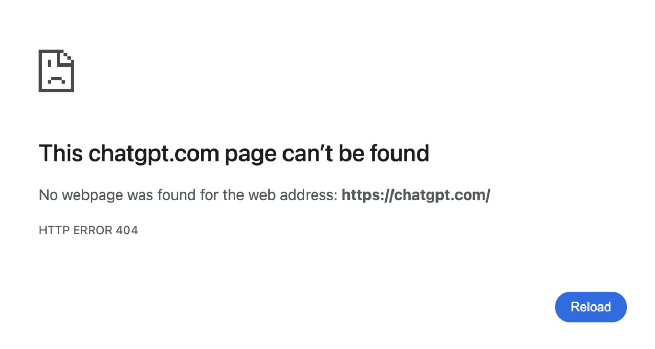 浏览器打开 chatgpt.com 返回 HTTP ERROR 404